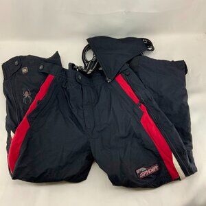 Spyder Ski Bib Overalls Insulated Black/Red size 12